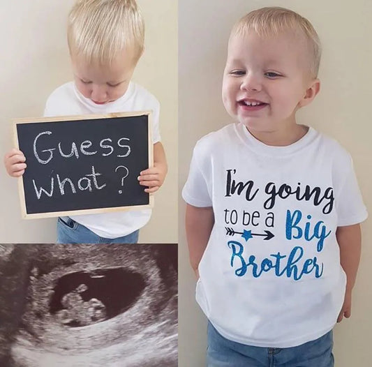 Clothes I'm Going To Be A Big Brother Birth & Pregnancy Announcement T-Shirt For Boys Baby Son Family Look Boys Tshirt