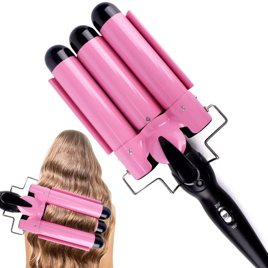 Professional Hair Curling Iron Ceramic Triple Barrel Hair Curler Irons Hair Wave Waver Styling Tools Hair Styler Wand Spa