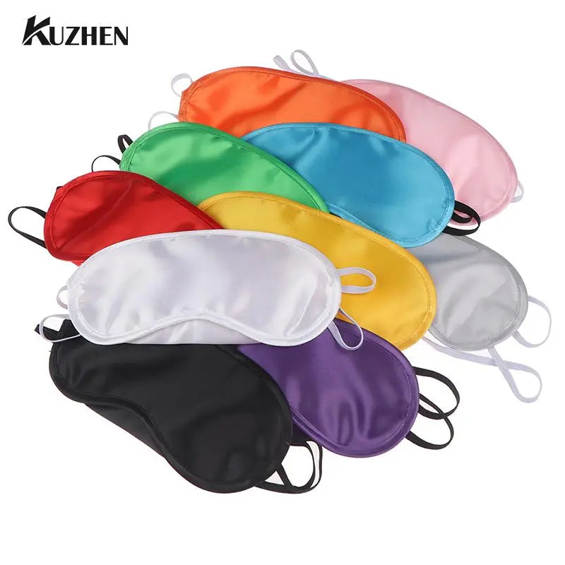 1PC Silk Eye Mask Eyeshade Cover Shade Soft Blindfold Travel Eyepatch Natural Sleeping Eye Patch Sleep Mask women sleep