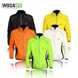 WOSAWE Windproof Cycling Jackets Men Women Riding Waterproof Bicycle Clothing Bike Long Sleeve Jerseys Sleeveless Vest Wind Coat - Athletic Cloth