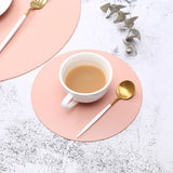 Insulation Oilproof Leather Placemat Western Food Tableware Table Mat Pads Bowl Cup Coaster Kitchen Accessories Dining
