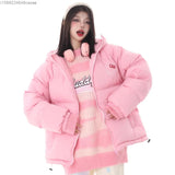 Sanrio Hello Kitty Cotton Coat Hooded New Soft Versatile Korean Version Loose Padded Jackets Women Y2k Kawaii Top Clothes Women Jackets